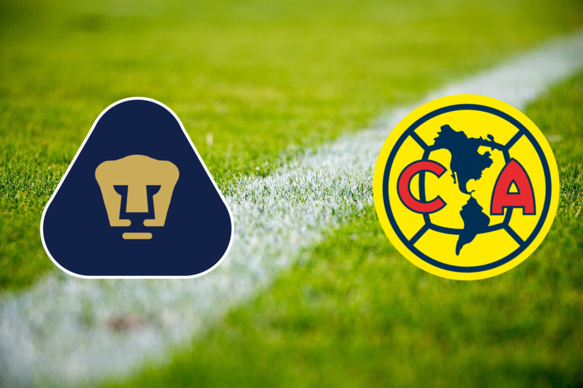 Logos de Pumas y América torneo clausura 2025 liga mx